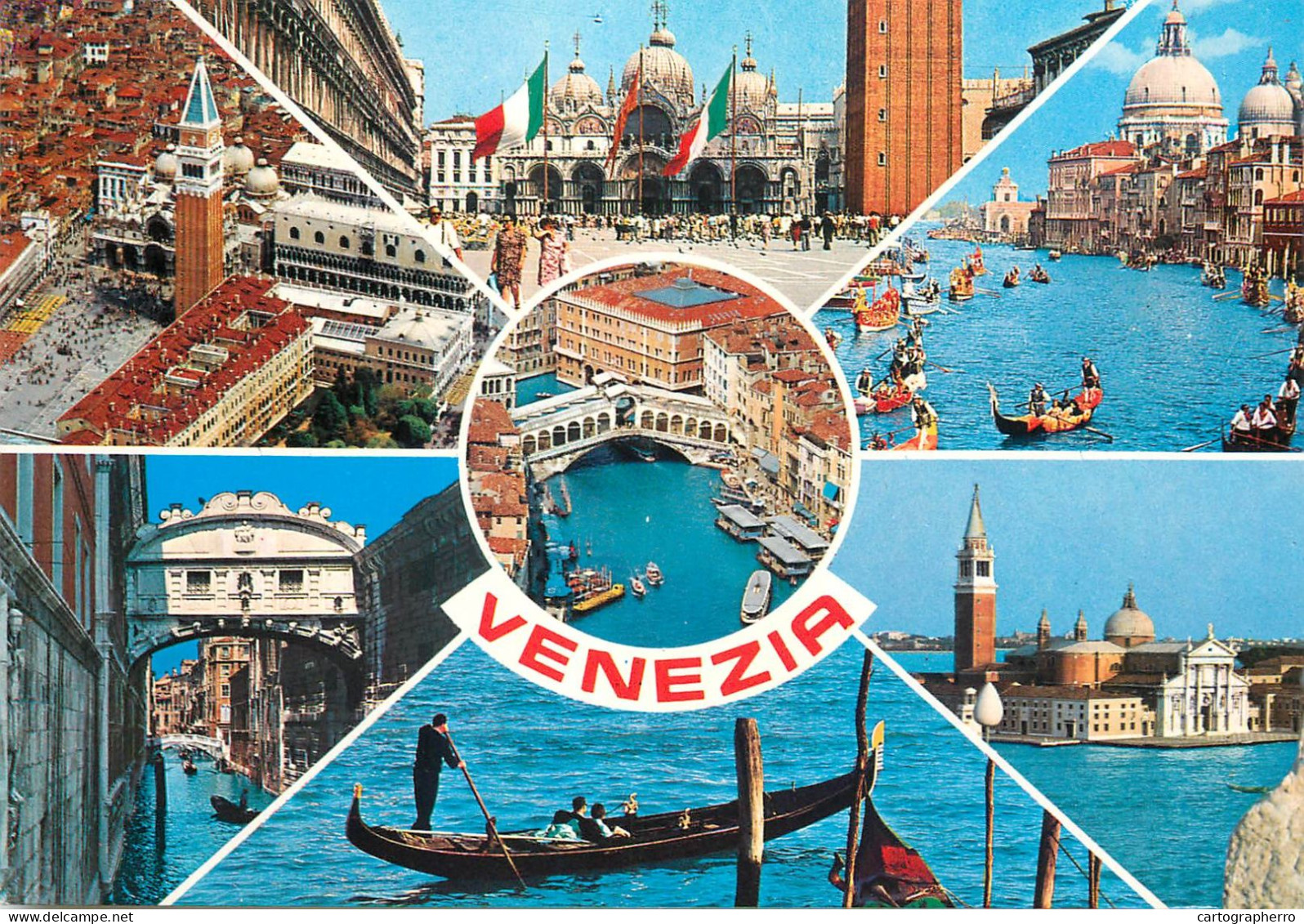 Navigation Sailing Vessels & Boats Themed Postcard Venice Gondola - Sailing Vessels