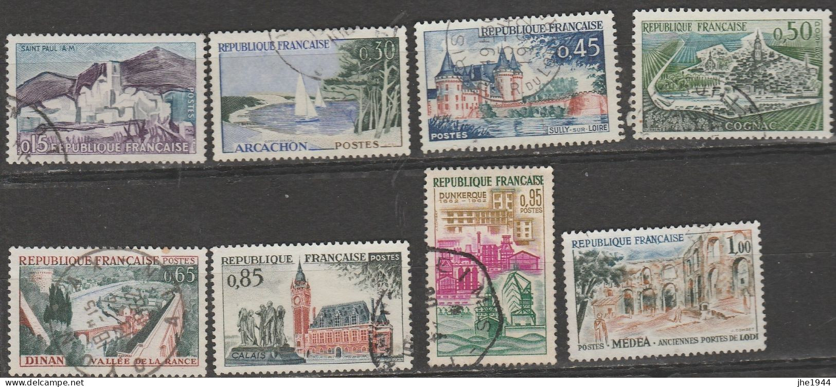 France N° 1311 à 1318 La Série Touristique - Used Stamps