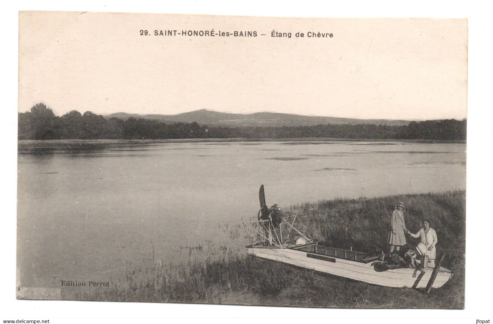 58 NIEVRE - SAINT HONORE LES BAINS Etang De Chèvre, Aéroglisseur - Saint-Honoré-les-Bains