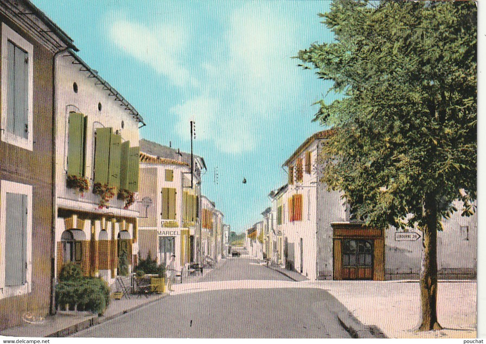 QU 4-(24) VILLEFRANCHE DE LONCHAT - RUE MICHEL MONTAIGNE - CARTE COULEURS  - 2 SCANS - Autres & Non Classés