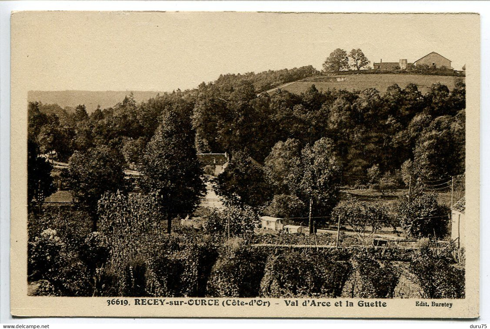 Ecrite En 1937 * RECEY Sur OURCE Val D'Arce Et La Guette * Editeur Buretey - Sonstige & Ohne Zuordnung