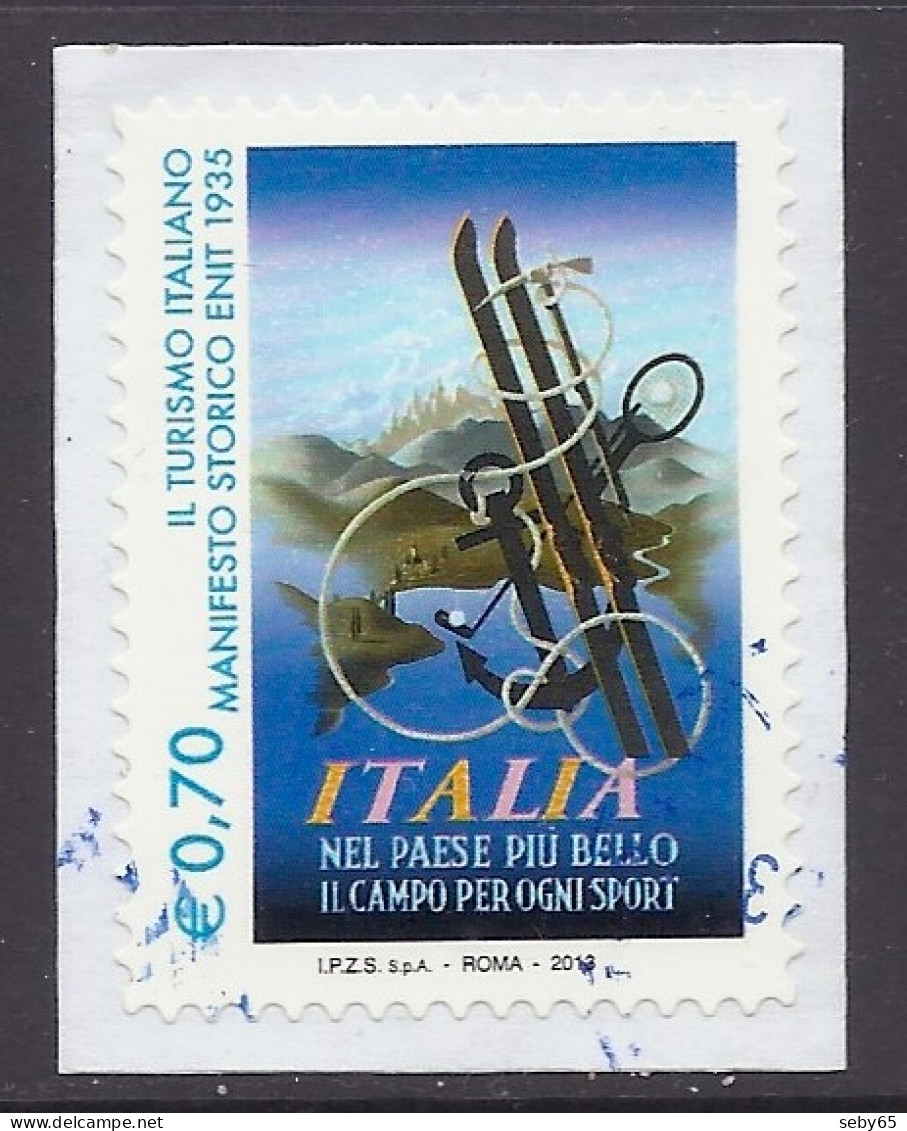 Italia / Italy 2013 - ENIT, Turismo Italiano, Poster, Sci, Sport, Mountains, Poster, Tourism, Ski, Manifesto - Used - 2011-20: Usados