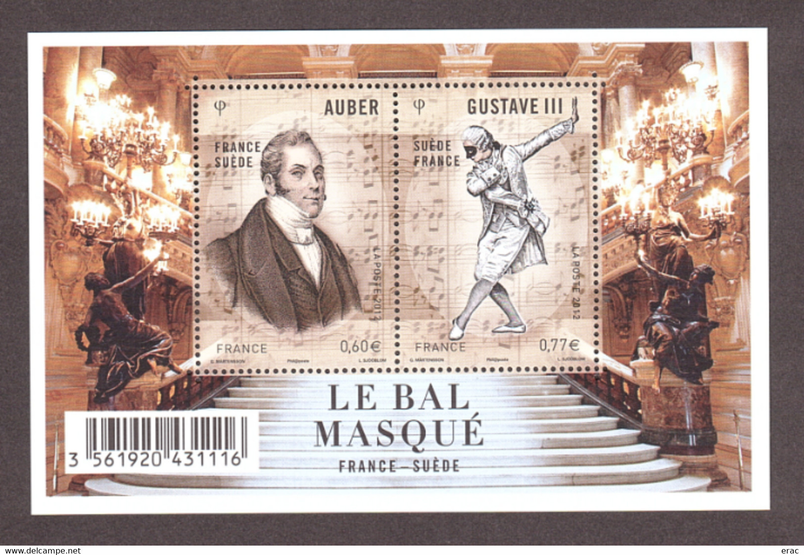 France - 2012 - Feuillet F4706 - Neuf ** - Opéra "Le Bal Masqué" - Unused Stamps