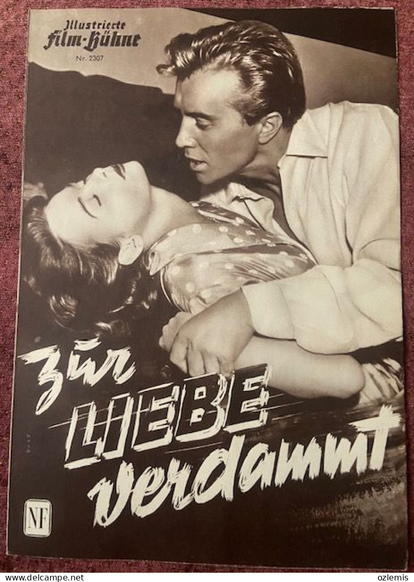 ZUR LIEBE VERDAMMT ,ILLUSTRIERTE ,FILM - KUHNE ,CINEMA,MOVIE ,MAGAZINE - Cine & Televisión