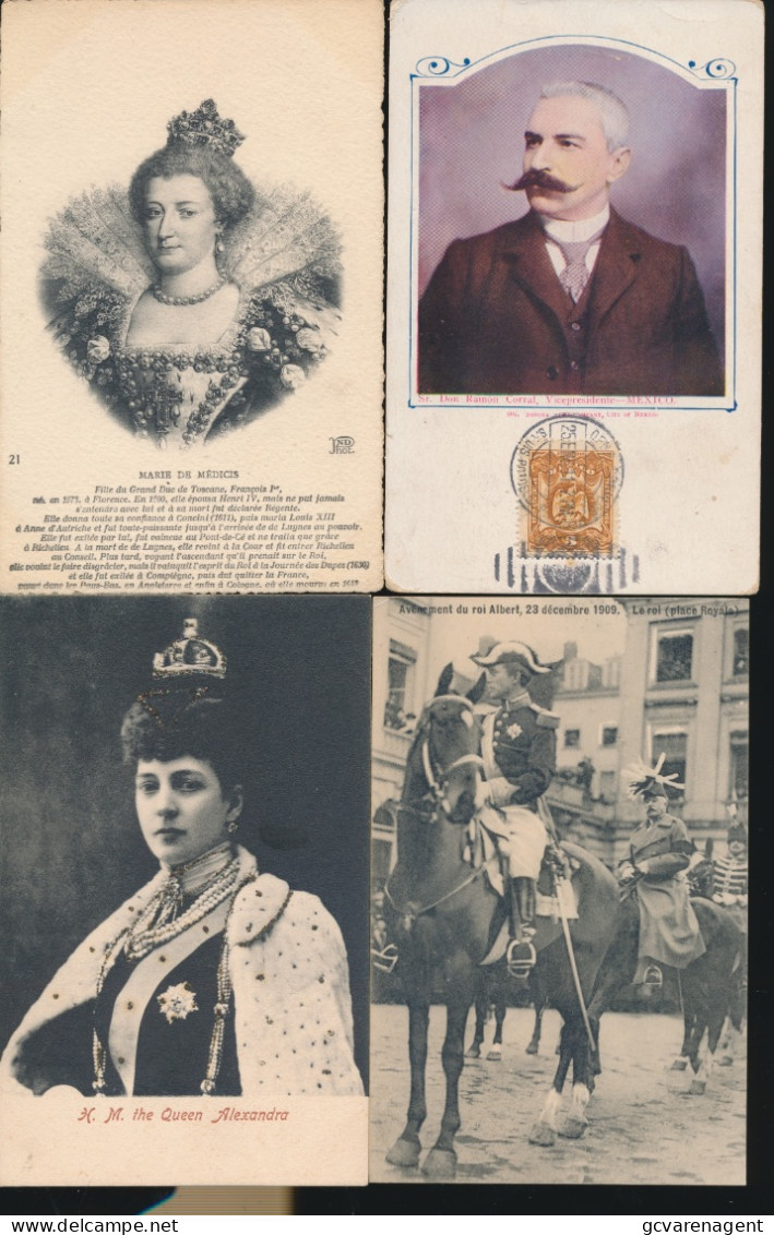 40 KAARTEN UIT KONINGLIJKE FAMILIE'S. ( LOT 3 )   ZIE AFBEELDINGEN - Royal Families