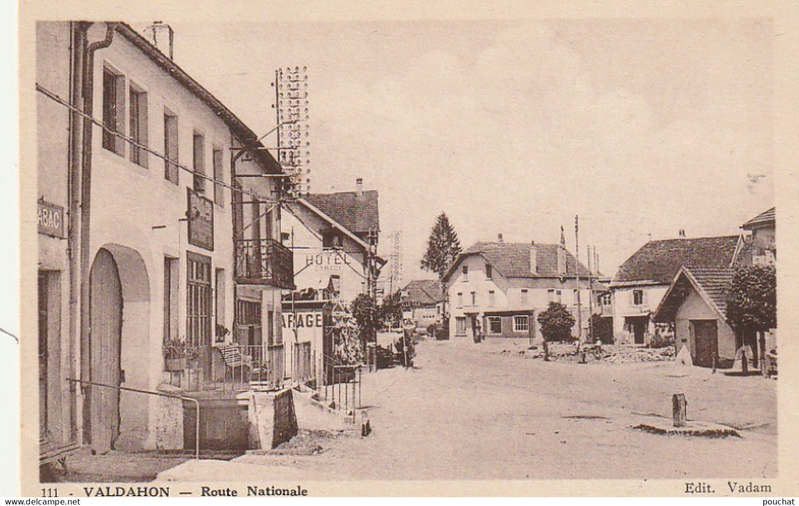 QU 5-(25) VALDAHON - ROUTE NATIONALE- HOTEL , TABAC - 2 SCANS - Other & Unclassified