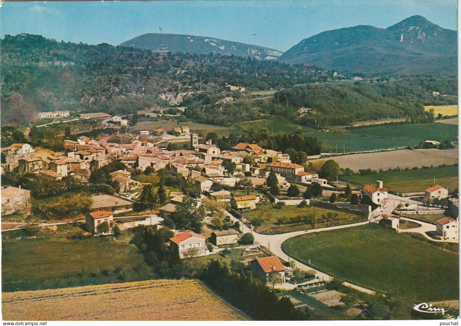 QU 6-(26) PUY SAINT MARTIN - VUE GENERALE AERIENNE - CARTE COULEURS - 2 SCANS - Otros & Sin Clasificación