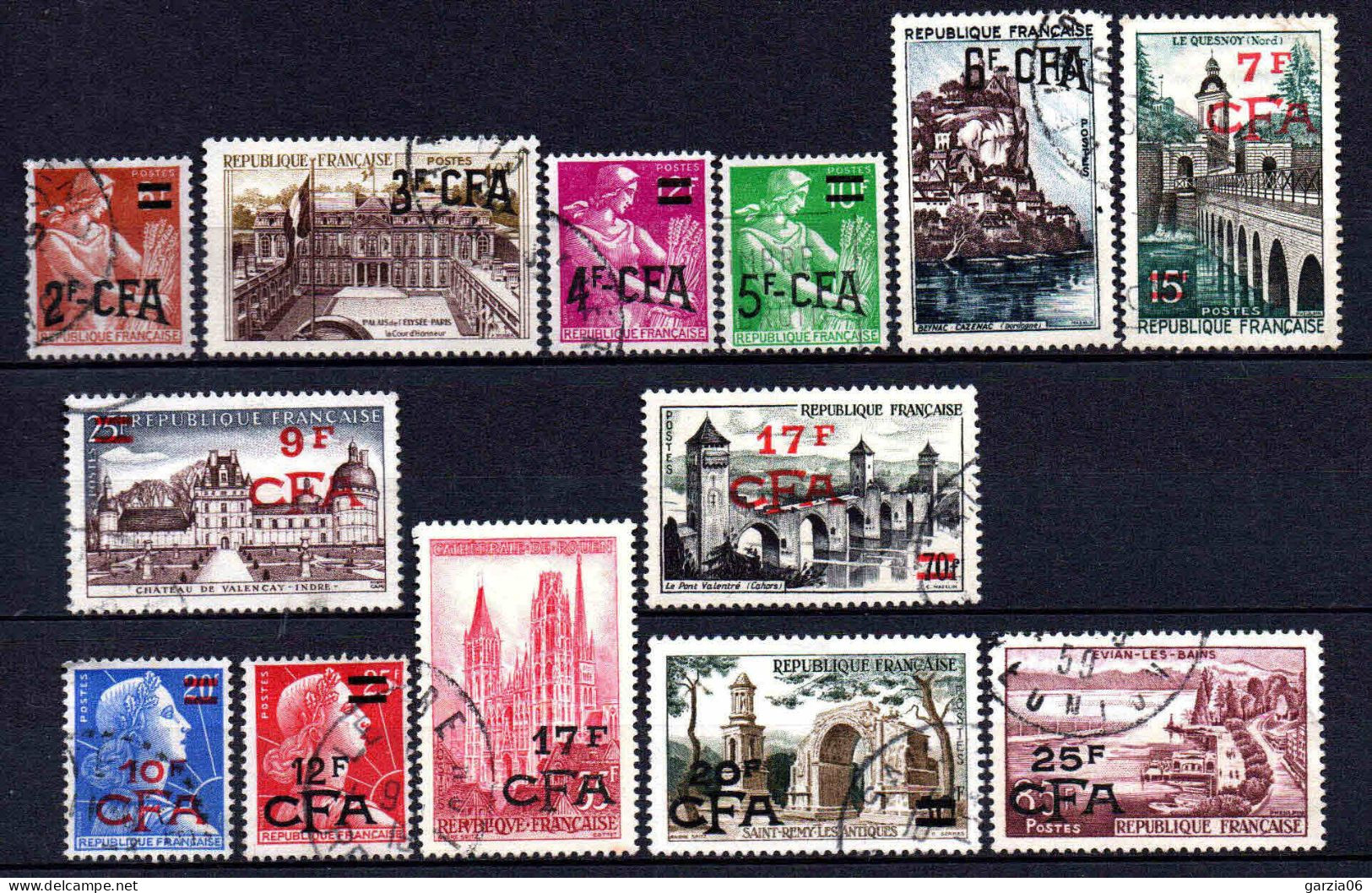 Réunion  - 1957 - Tb De France Surch - N° 331 à 341  - Oblit - Used - Used Stamps