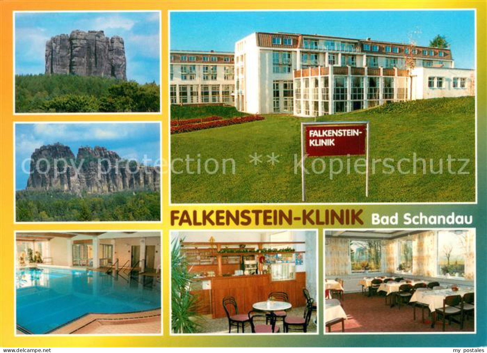 73724018 Bad Schandau Falkenstein Klinik Hallenbad Bar Gastraum Bad Schandau - Bad Schandau