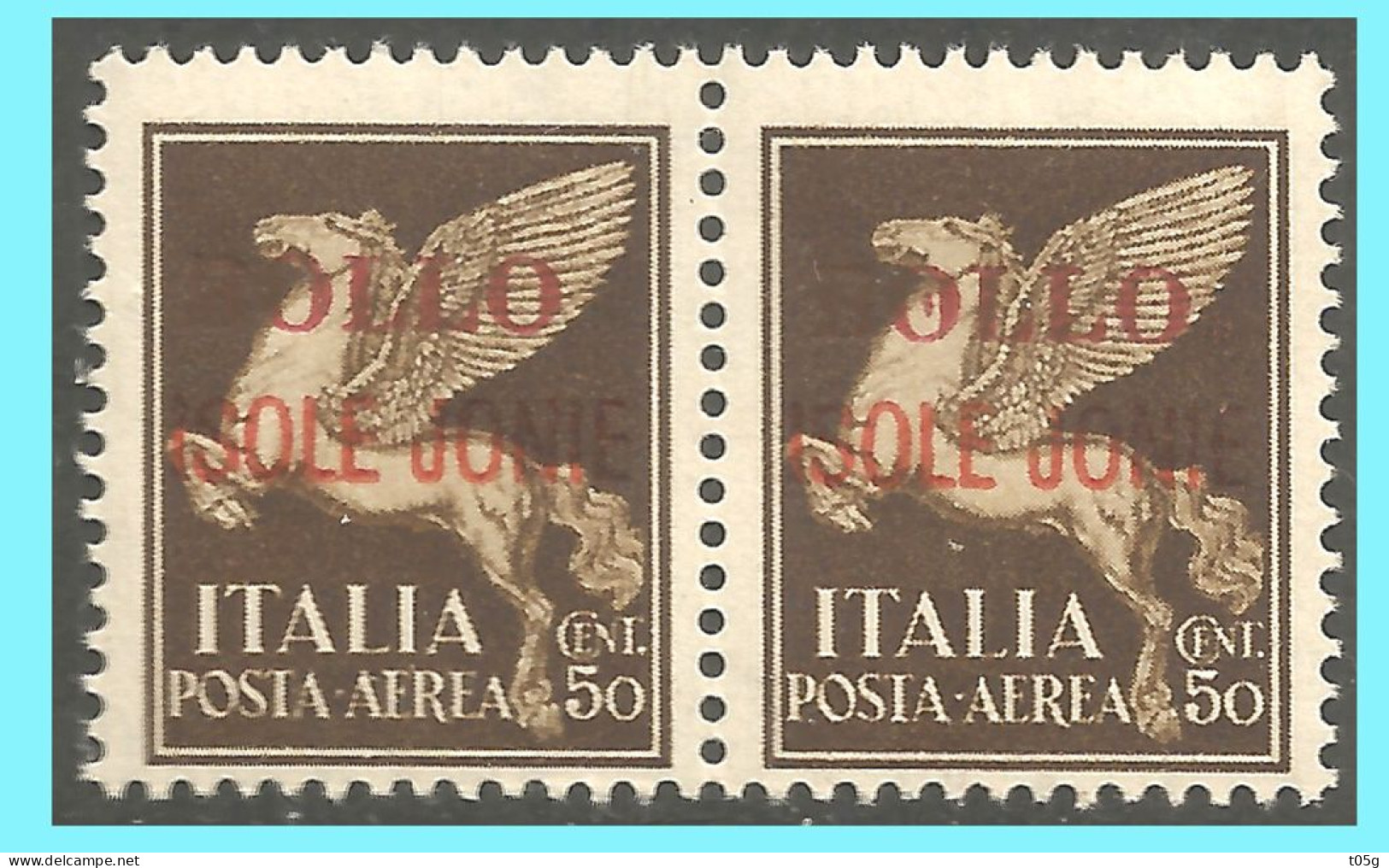 REVENUE: ITALY- GREECE- GRECE- HELLAS 1943 :  "Ionian Islands Italian Occupation" From Set MNH* - Iles Ioniques