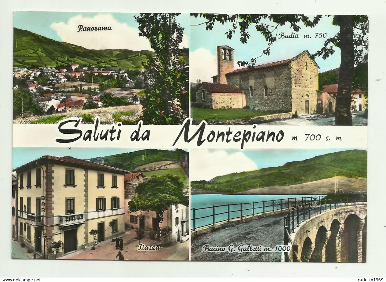 SALUTI DA MONTEPIANO - VEDUTE  - VIAGGIATA FG - Firenze (Florence)