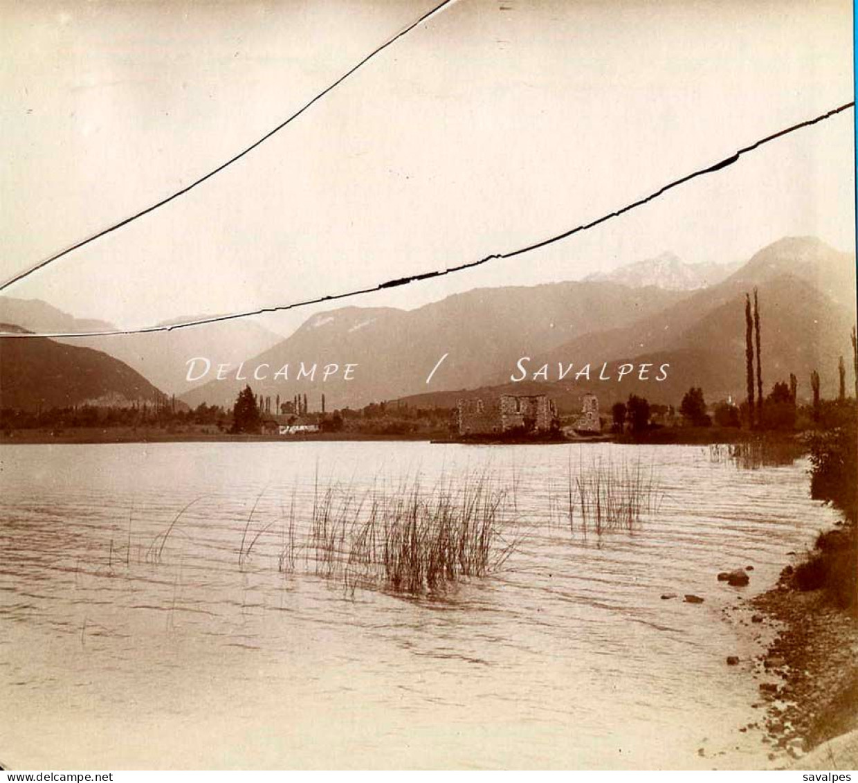 Haute-Savoie 1897 * Lac D’Annecy, Duingt, Bout-du-Lac Doussard  * 2 Photos Originales - Places