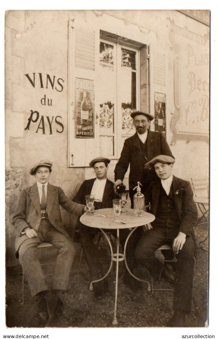 Terrasse De Café. Carte Photo Animée Non Située - Cafes