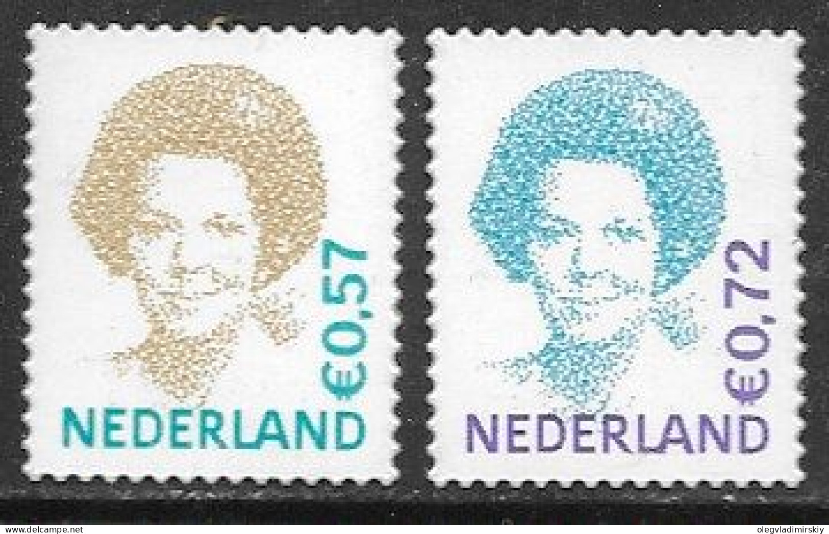 Netherlands Pays-Bas Niederlande 2004 Definitives Queen Beatrix Set Of 2 Stamps MNH - Unused Stamps