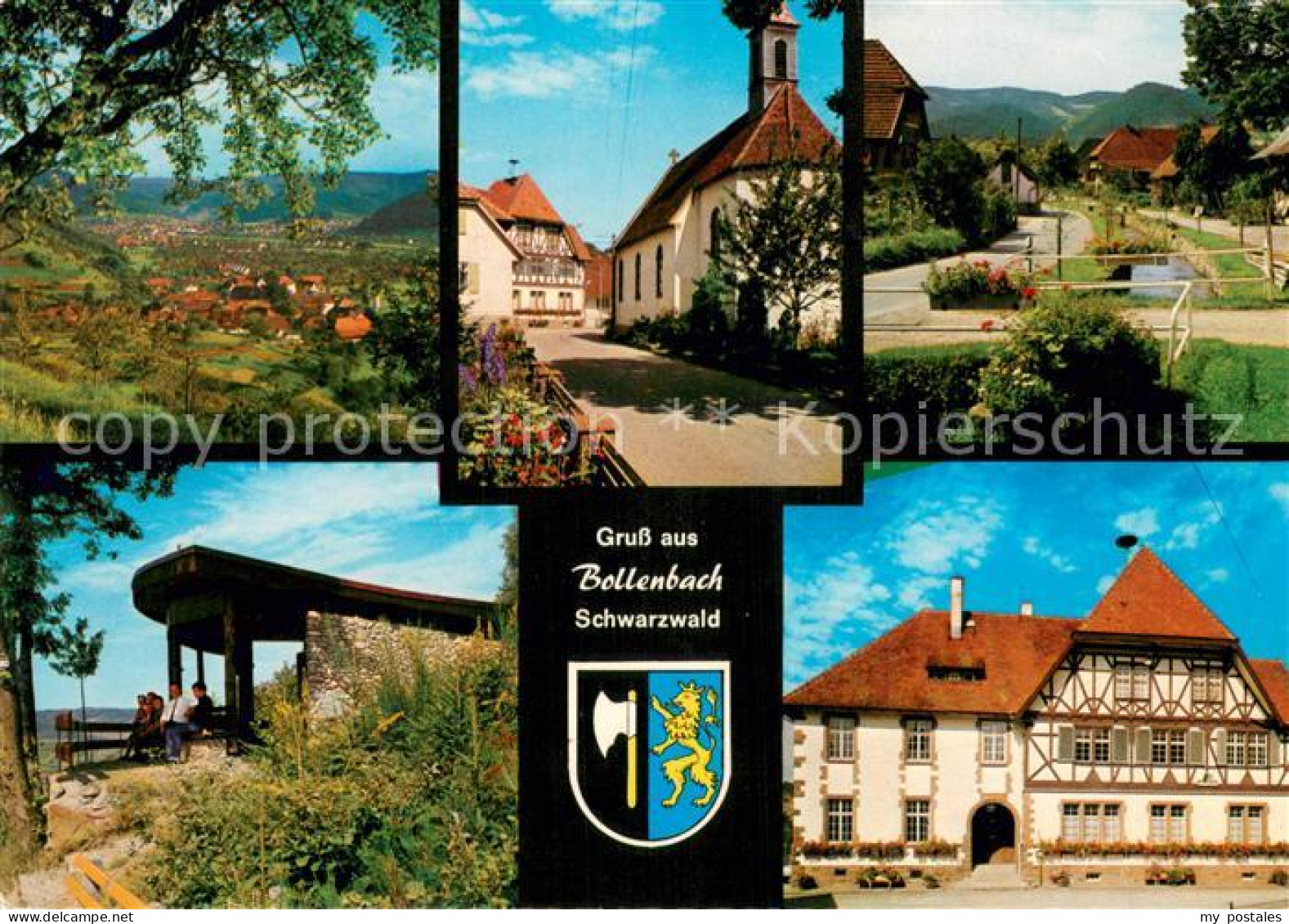 73723990 Bollenbach Kinzigtal Panorama Kirche Strassenpartie Rathaus Bollenbach  - Andere & Zonder Classificatie