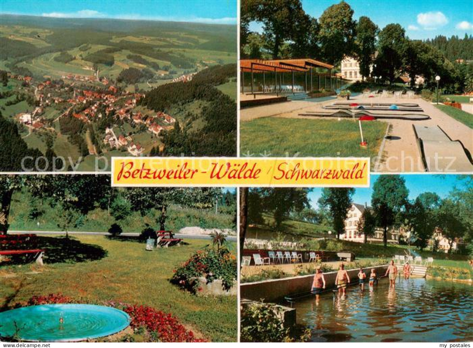 73723988 Betzweiler-Waelde Fliegeraufnahme Minigolfanlage Park Wassertretanlage  - Andere & Zonder Classificatie