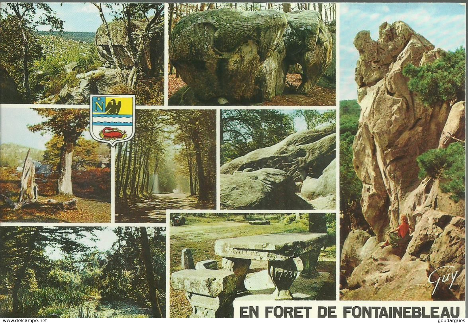 En Forêt De Fontainebleau - Multivues - Flamme "centenaire De Fontainebleau Avr. - Oct. 1975" - (P) - Fontainebleau