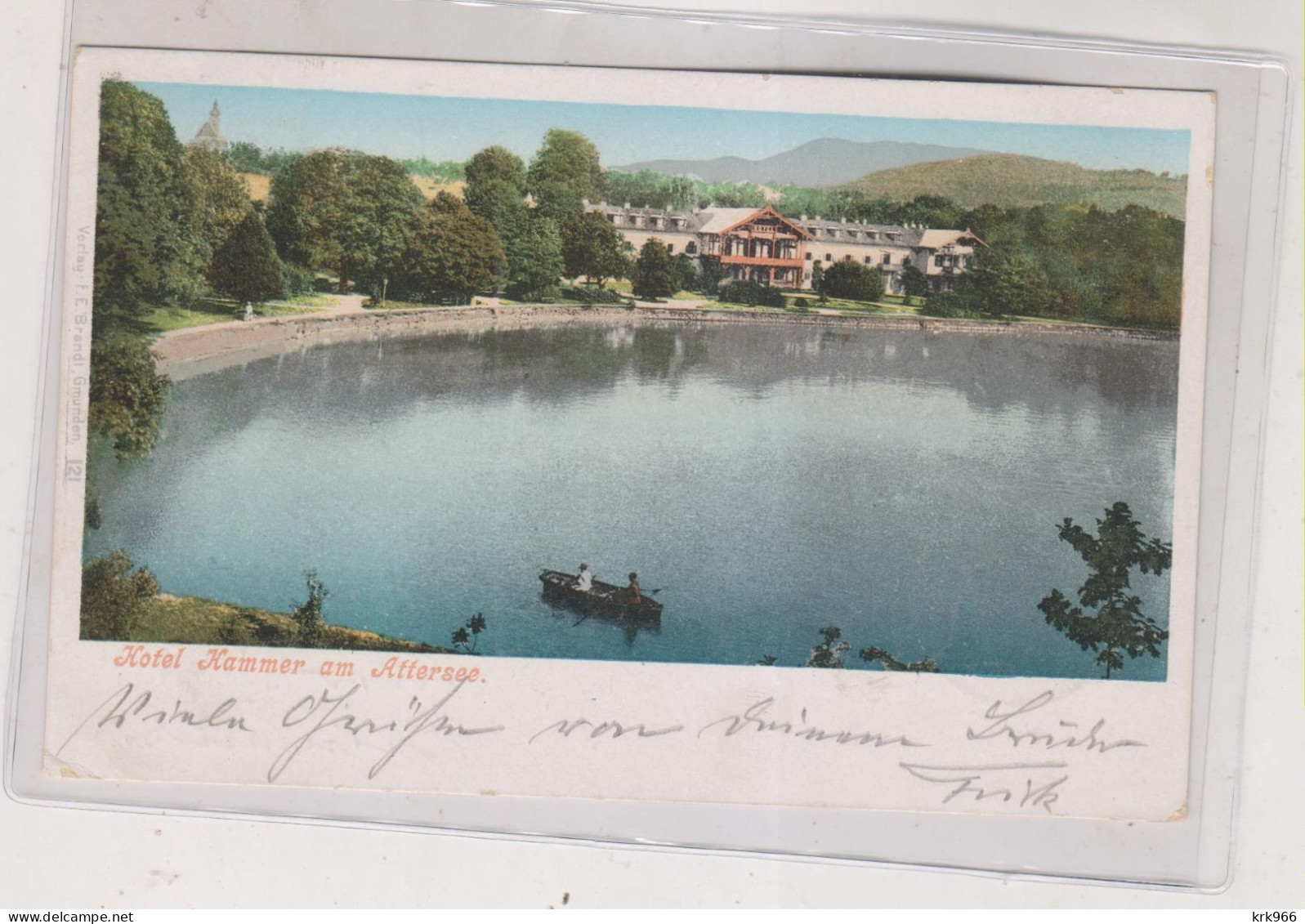 AUSTRIA HOTEL KAMMER Am ALTERSEE Nice  Postcard - Attersee-Orte