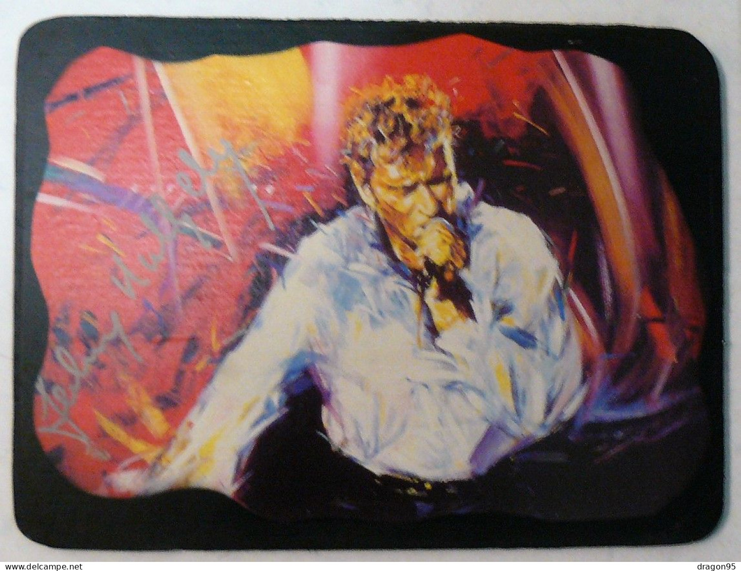 Johnny HALLYDAY : Impression Sur Ardoise - Dimensions : 195 X 270mm Environ - Andere Producten