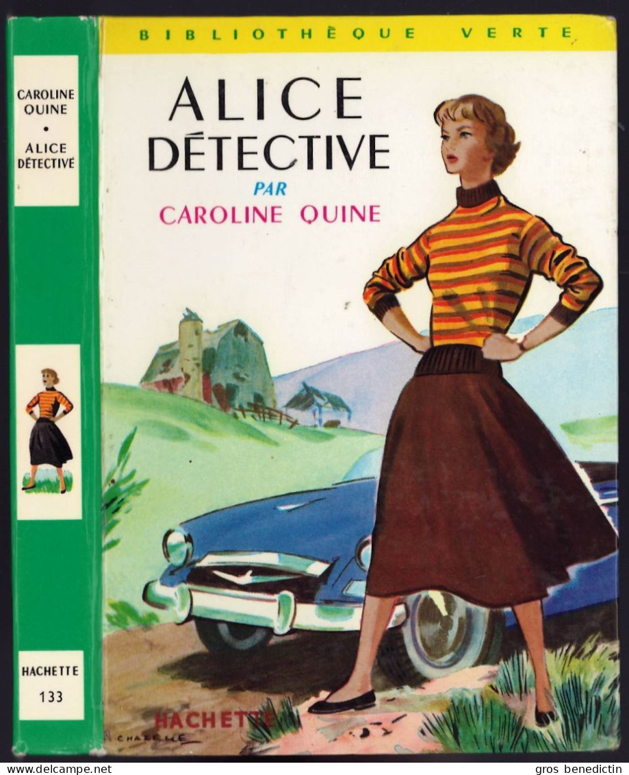 Hachette - Bibliothèque Verte N°133 - Caroline Quine - "Alice Détective" - 1966 - #Ben&Alice - Biblioteca Verde