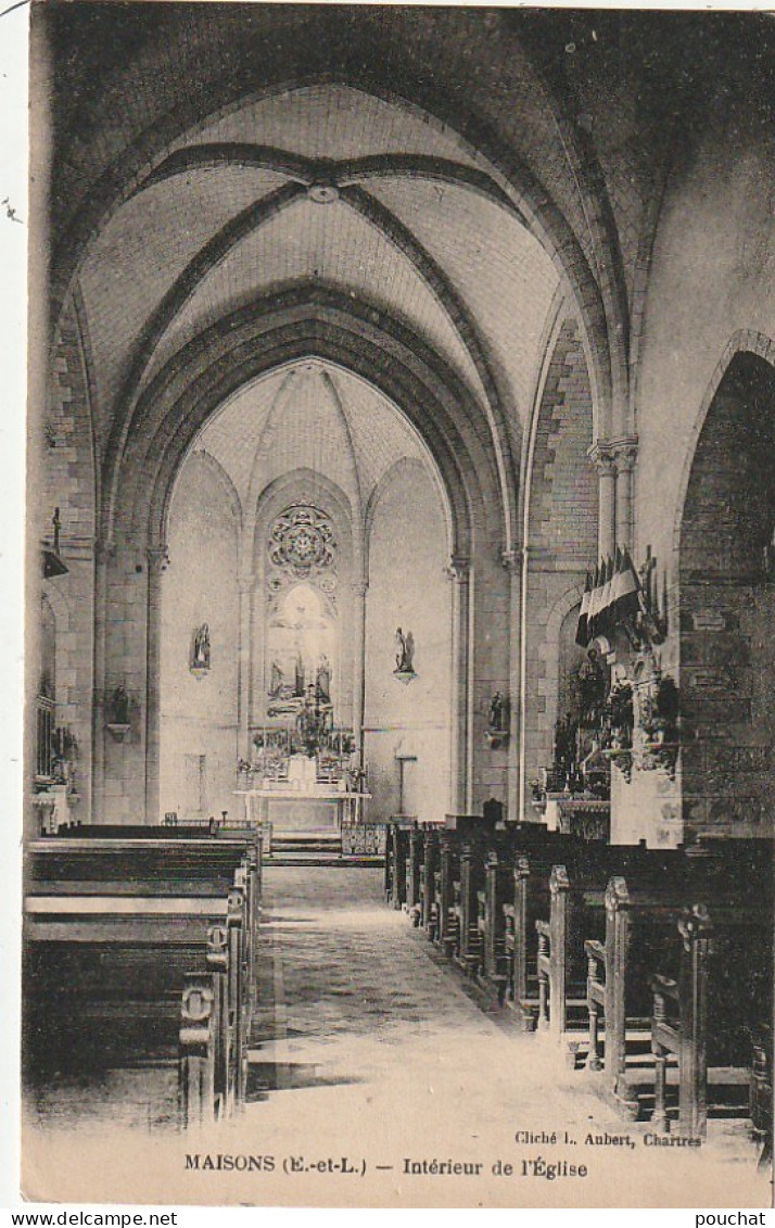 QU II-(28) MAISONS - INTERIEUR DE L' EGLISE - 2 SCANS - Autres & Non Classés