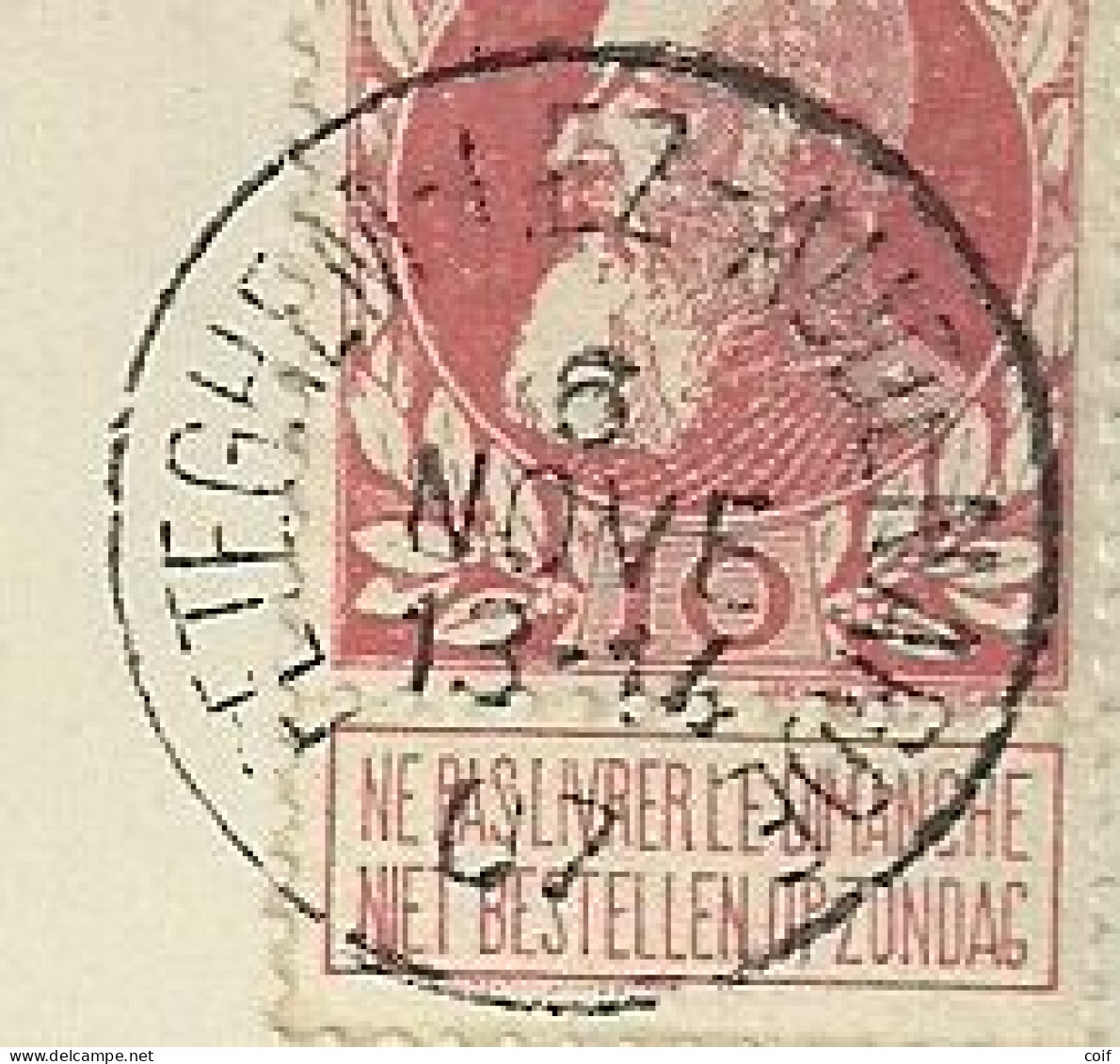 74 Op Brief Stempel PETEGHEM-LEZ-AUDENARDE Naar BRAIVES - 1905 Barba Grossa