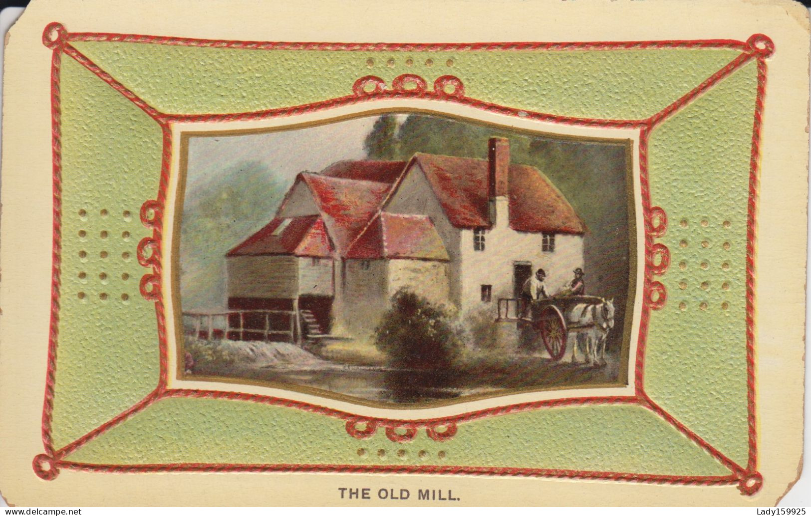 The Old Mill, Encadrement  Hommes Cheval  Mans Horse.  2 Sc - Water Mills