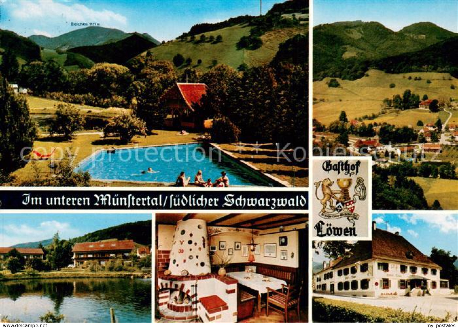 73723904 Muenstertal Schwarzwald Hotel Gasthof Zum Loewen Freibad Panorama Lands - Other & Unclassified