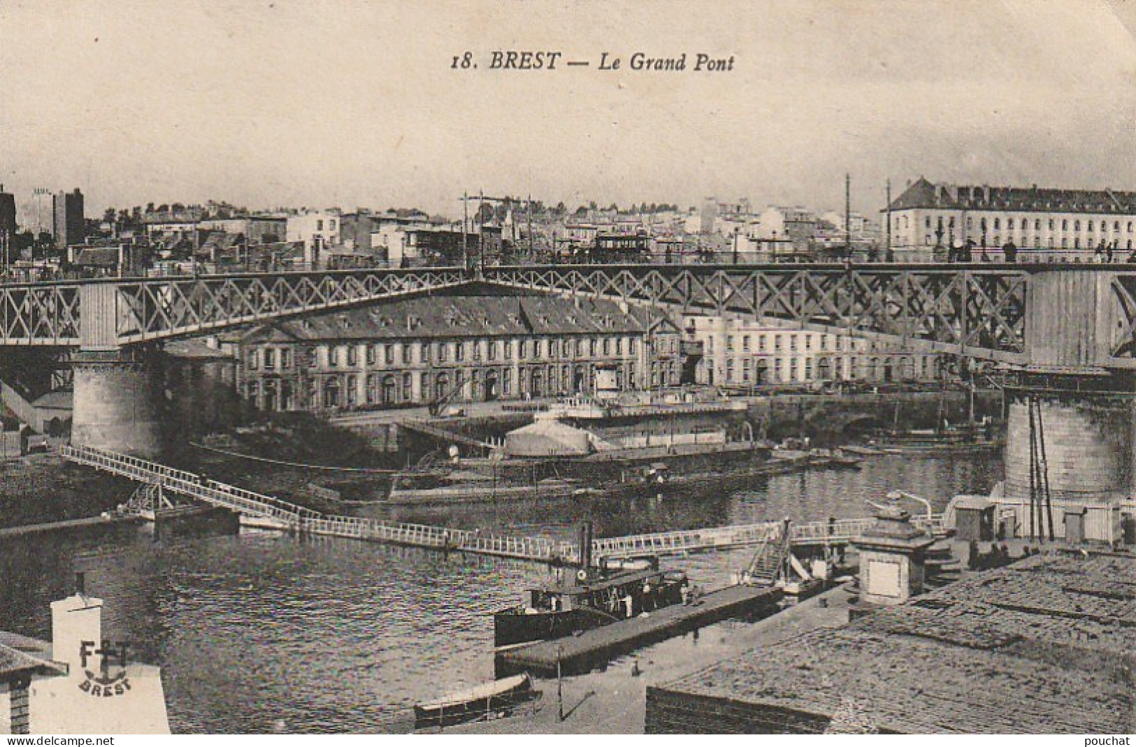 QU 13-(29) BREST - LE GRAND PONT -  2 SCANS - Brest