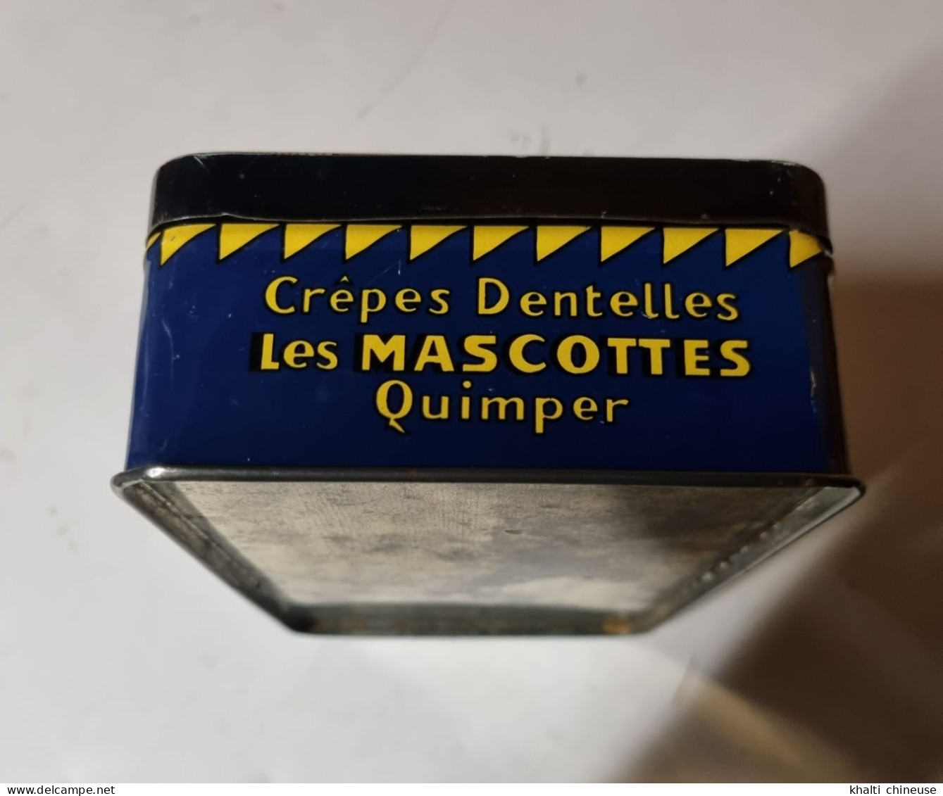 Vintage Ancienne Boite Métal "la Crépière" Année 1960 Les Mascottes Quimper - Autres & Non Classés