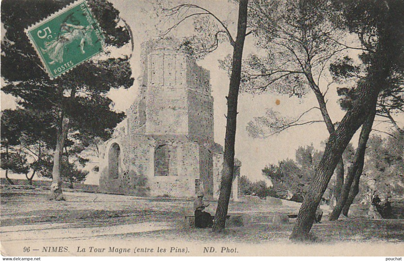 QU 14-(30) NIMES - LA TOUR MAGNE ( ENTRE LES PINS )- 2 SCANS  - Nîmes