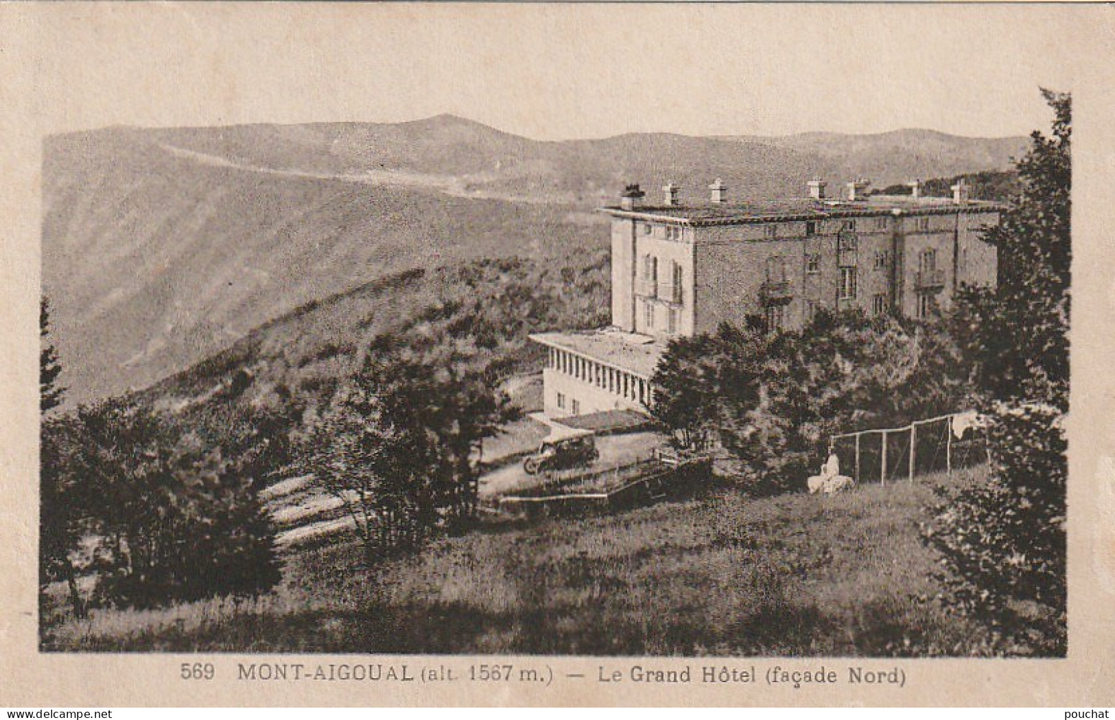 QU 14-(30) LE MONT AIGOUAL - LE GRAND HOTEL ( FACADE NORD ) - 2 SCANS  - Other & Unclassified