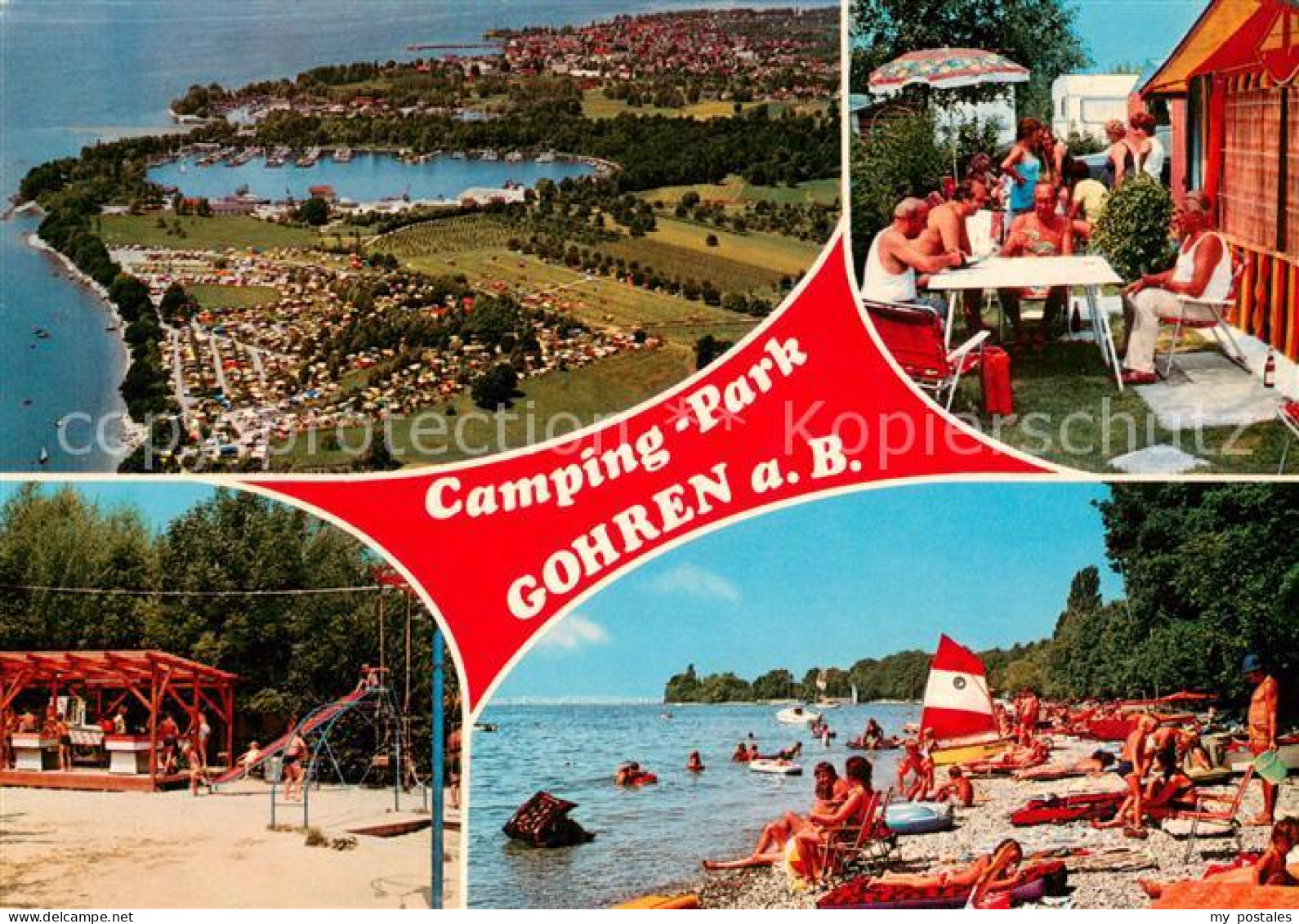 73723871 Gohren Camping-Park Fliegeraufnahme Strand Campingplatz Gohren - Other & Unclassified