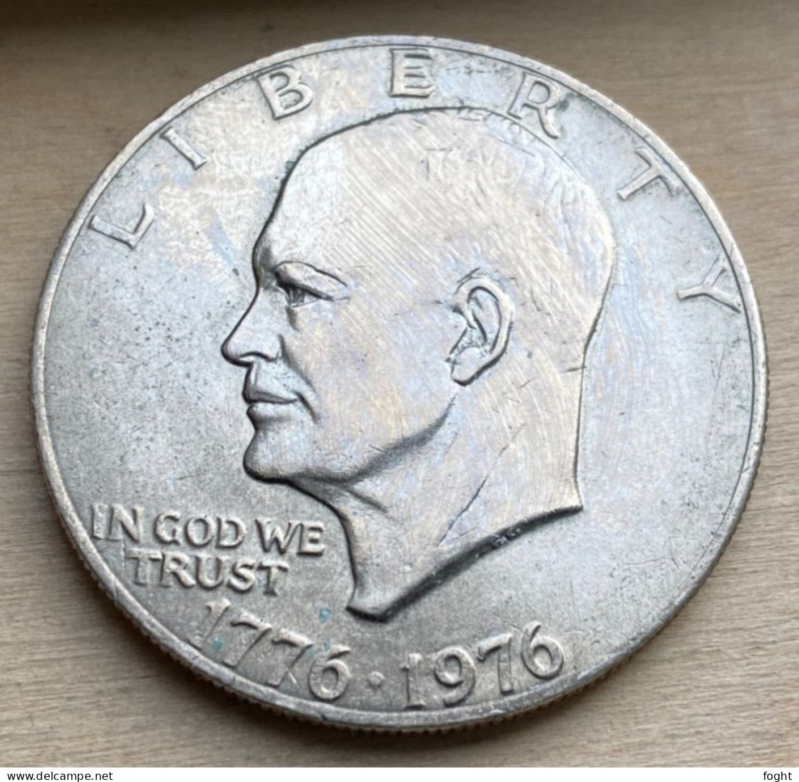 1976 Type II US Commemorative Coin One Dollar, KM#206,7358K - 1971-1978: Eisenhower