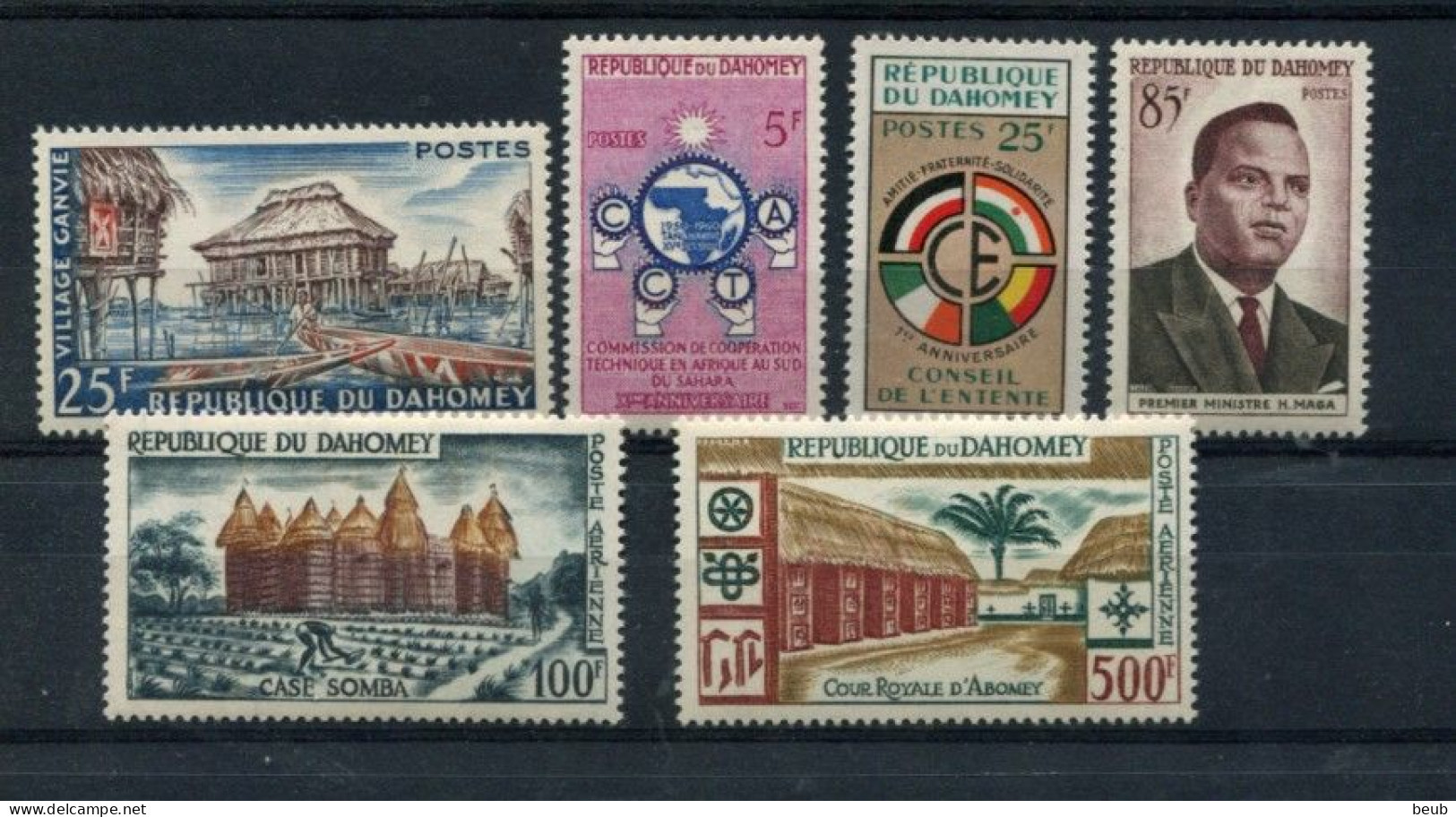 V - DAHOMEY: Année 1960 : Y&T  N° 155 à 158 + PA 18/19. (6 Timbres Tous Neufs Sans Charnière **) - Benin – Dahomey (1960-...)