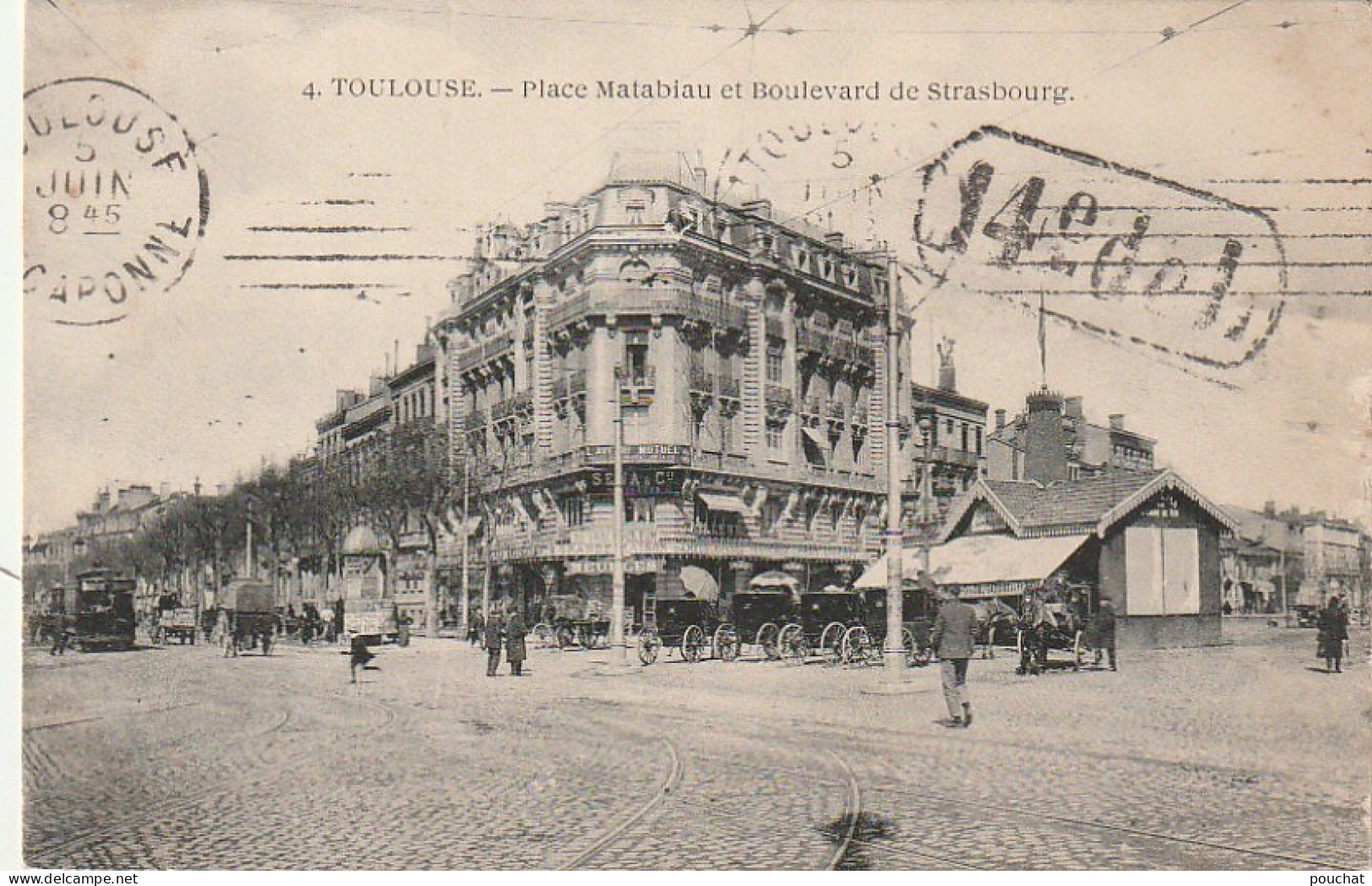 QU 15-(31) TOULOUSE - PLACE MATABIAU ET BOULEVARD DE STRASBOURG - ANIMATION - 2 SCANS - Toulouse