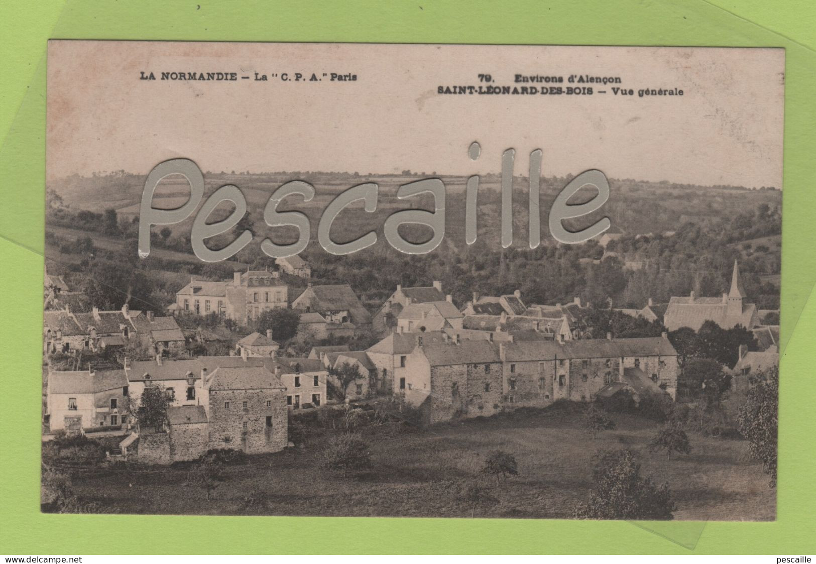 61 ORNE - CP ENVIRONS D'ALENCON - SAINT LEONARD DES BOIS - VUE GENERALE - LA  C.P.A. PARIS N° 79 - Alencon