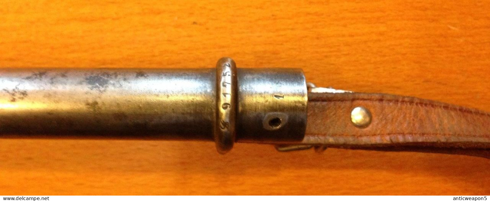 Baïonnette Avec Manche En Acier, Pour Fusil Lebel Type 1. France. M1886. (497) - Blankwaffen