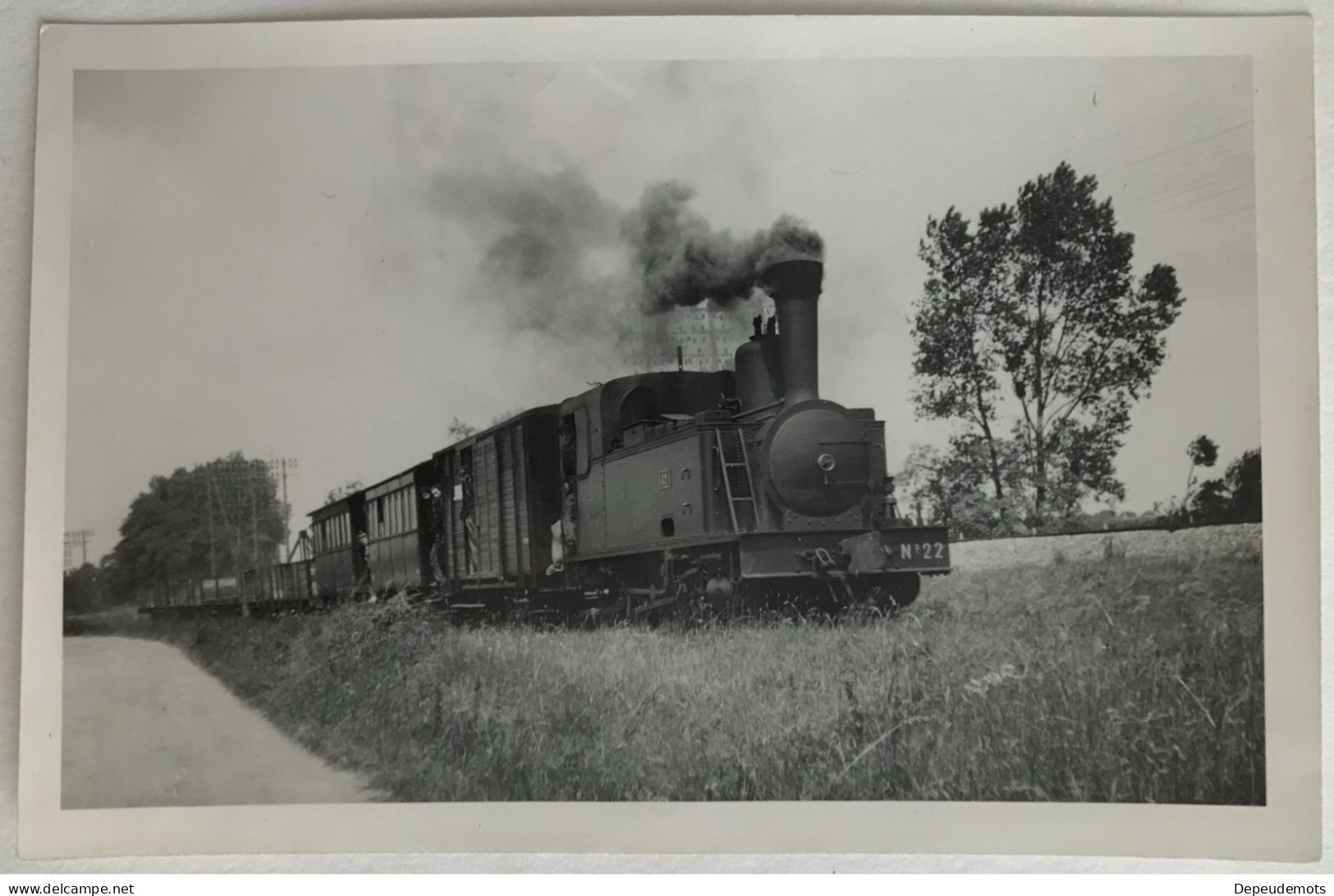 Photo Ancienne - Snapshot - Train - Locomotive Vapeur - SENS EGREVILLE  - Ferroviaire - Chemin De Fer - YONNE - Treni
