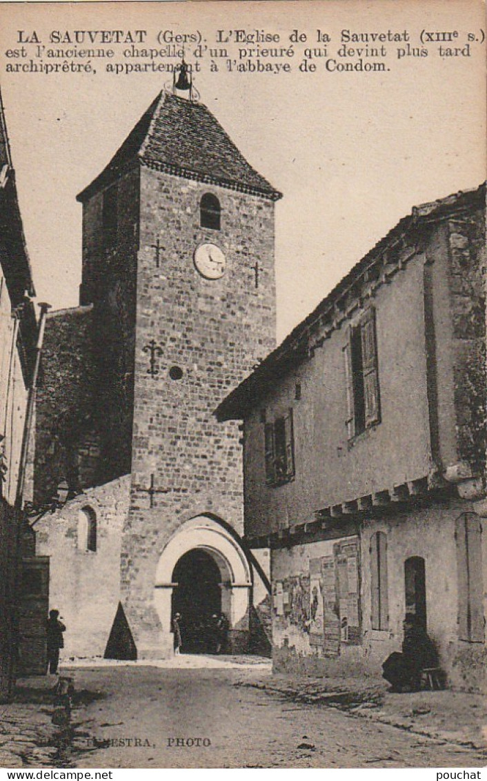 QU 17-(32) LA SAUVETAT - L' EGLISE - 2 SCANS - Other & Unclassified