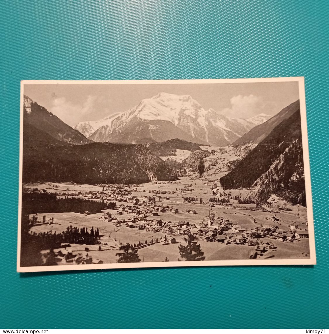 Cartolina Mayrhofen 630 M. Mit Grunberg 2867 M. Zillertal (Tirol). Viaggiata 1938 - Schwaz