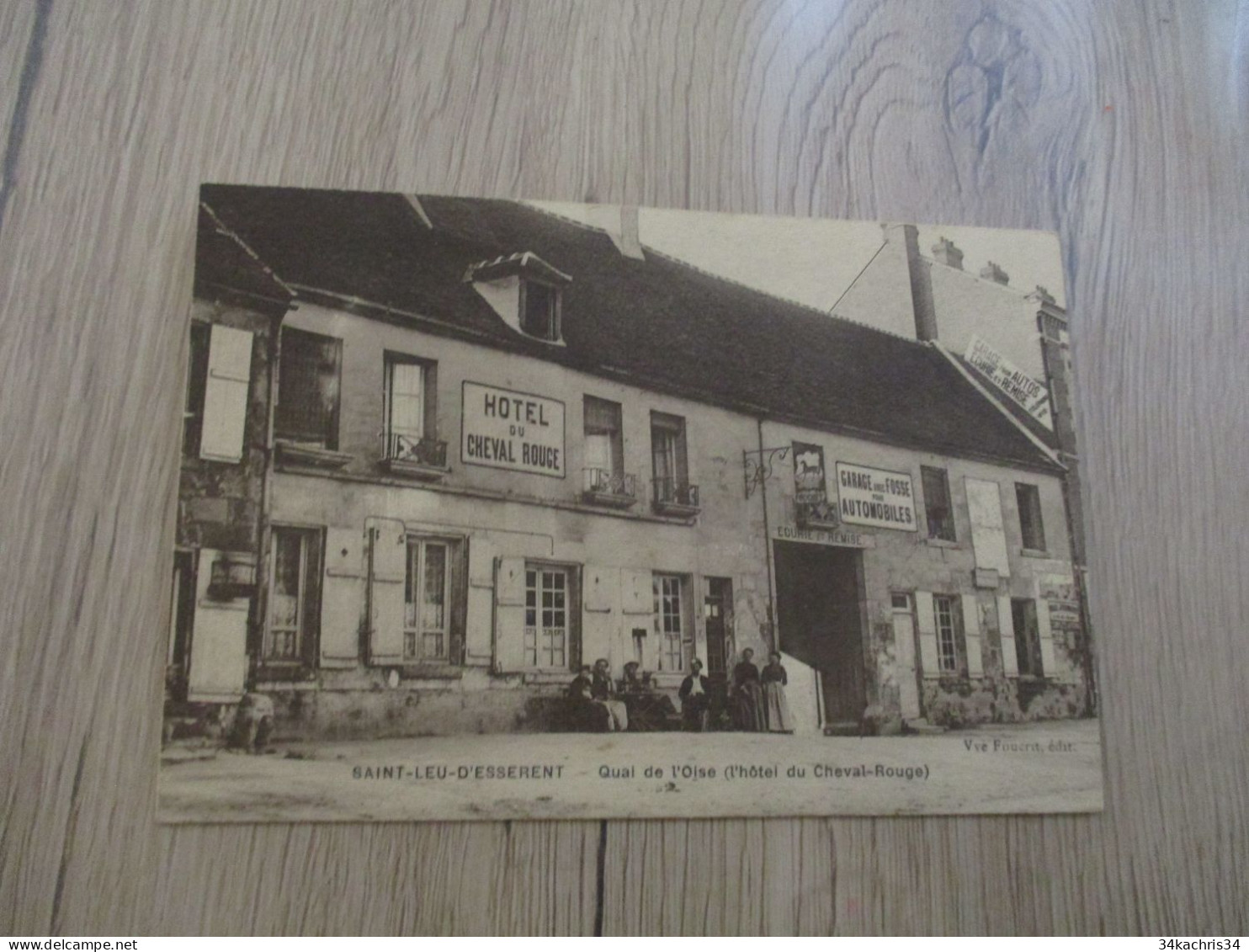 CPA 60 Oise Saint Leu D'Esserent Quai De L'Oise Hôtel Du Cheval Rouge - Autres & Non Classés