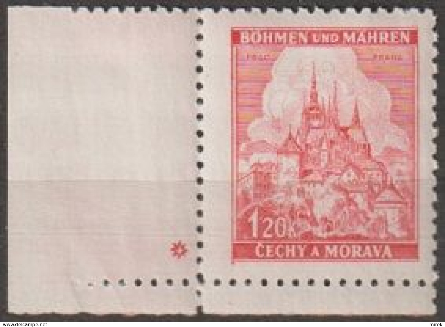 067/ Pof. 57, Corner Stamp, Plate Mark * - Ungebraucht