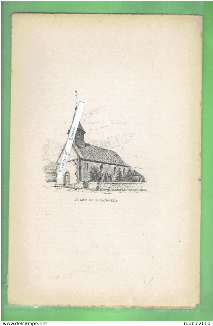 EGLISE DE SERAZEREUX PAR L ABBE PEBERNARD 1905 EURE ET LOIR - Centre - Val De Loire