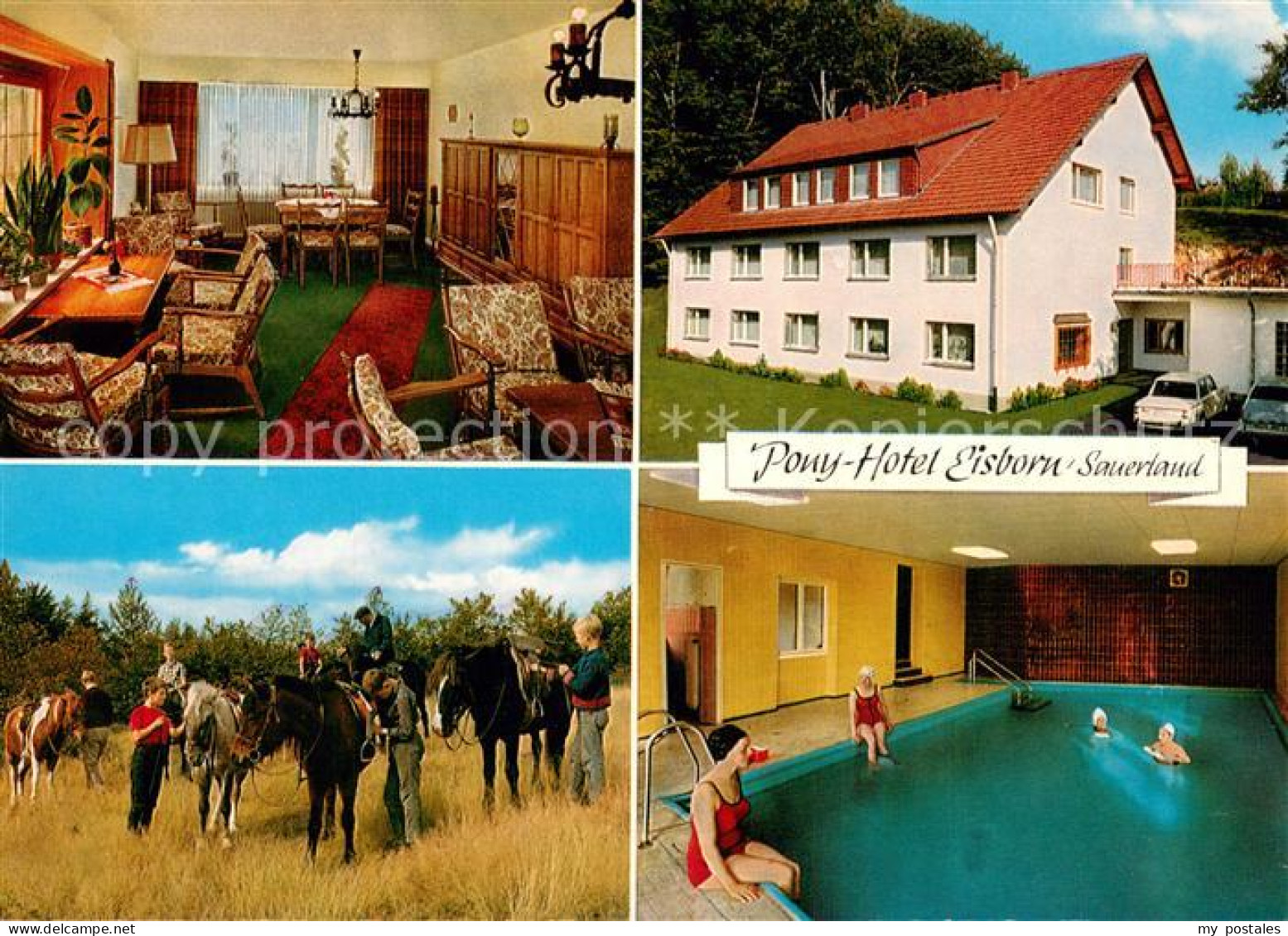 73723775 Eisborn Pony-Hotel Gasthof Zur Post Reiterferien Hallenbad Eisborn - Other & Unclassified