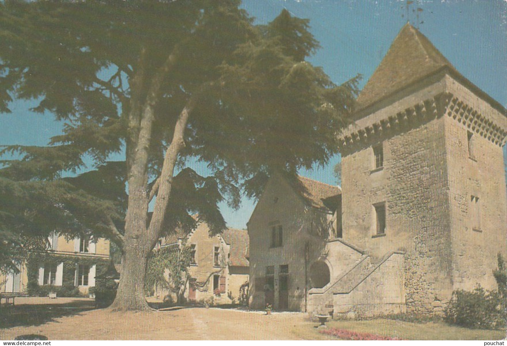 QU 24-(33) CHATEAU MONTLAU - MOULON - BRANNE - CARTE COULEURS - 2 SCANS - Autres & Non Classés