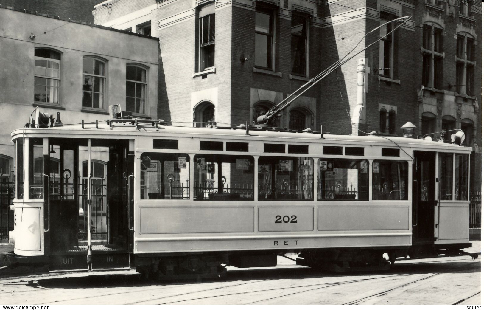 Hubertstraat, Delmezrijtuig 202, 1924, Real Photo - Rotterdam