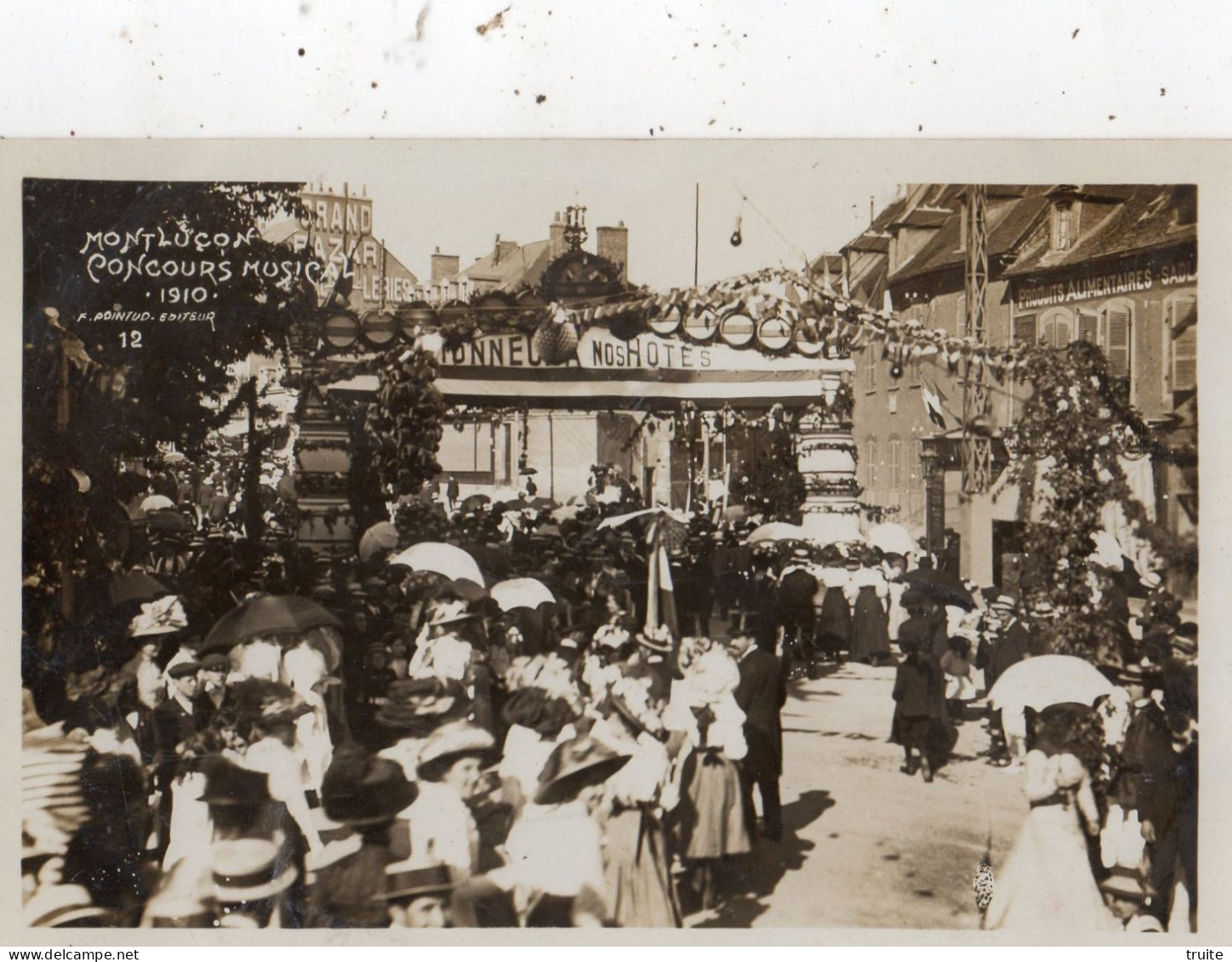 MONTLUCON CONCOURS MUSICAL 1910 ( CARTE PHOTO ) - Montlucon