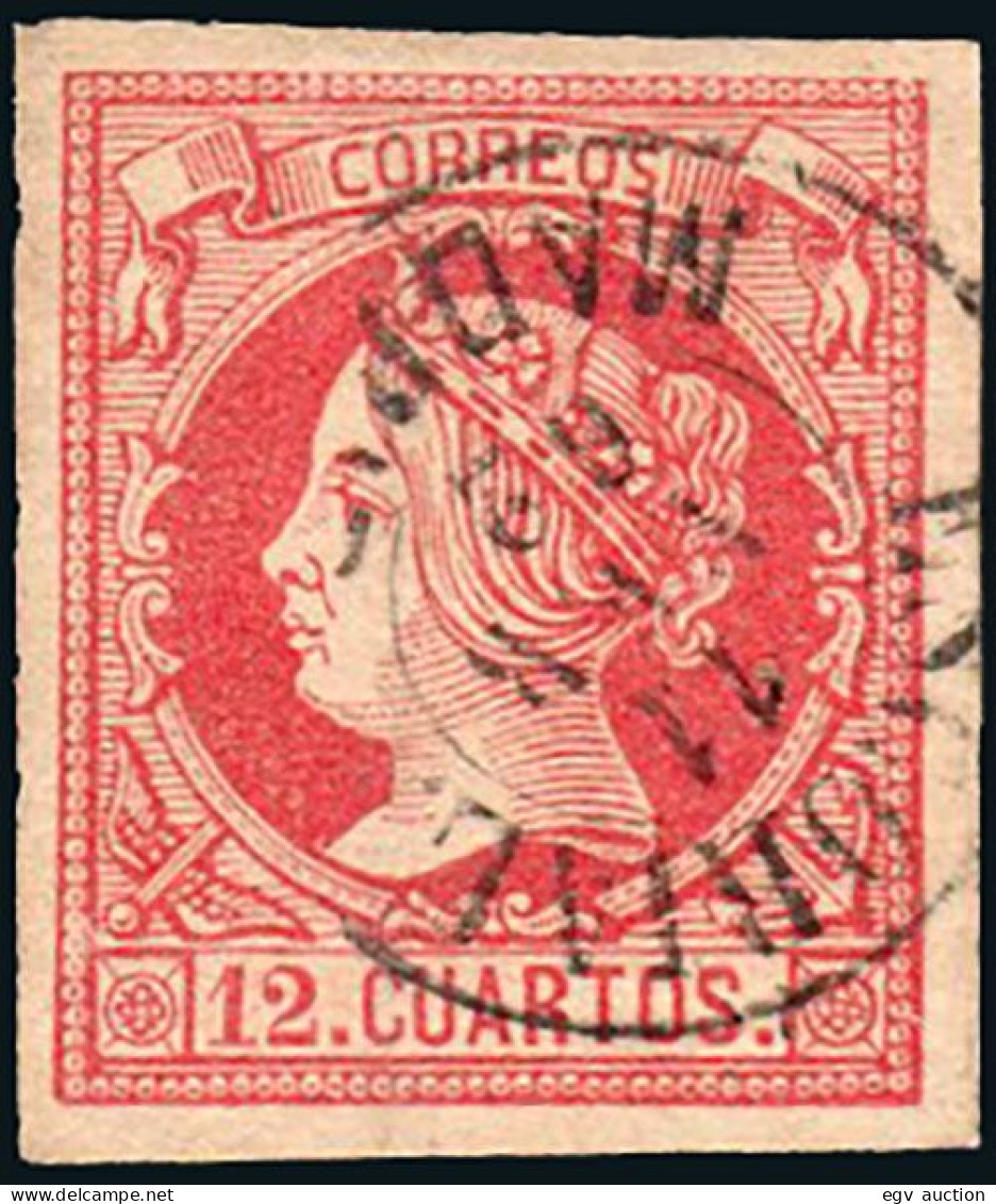Madrid - Edi O 53 - 12 Cuartos - Mat Fech. Tp. II "Escorial" - Used Stamps