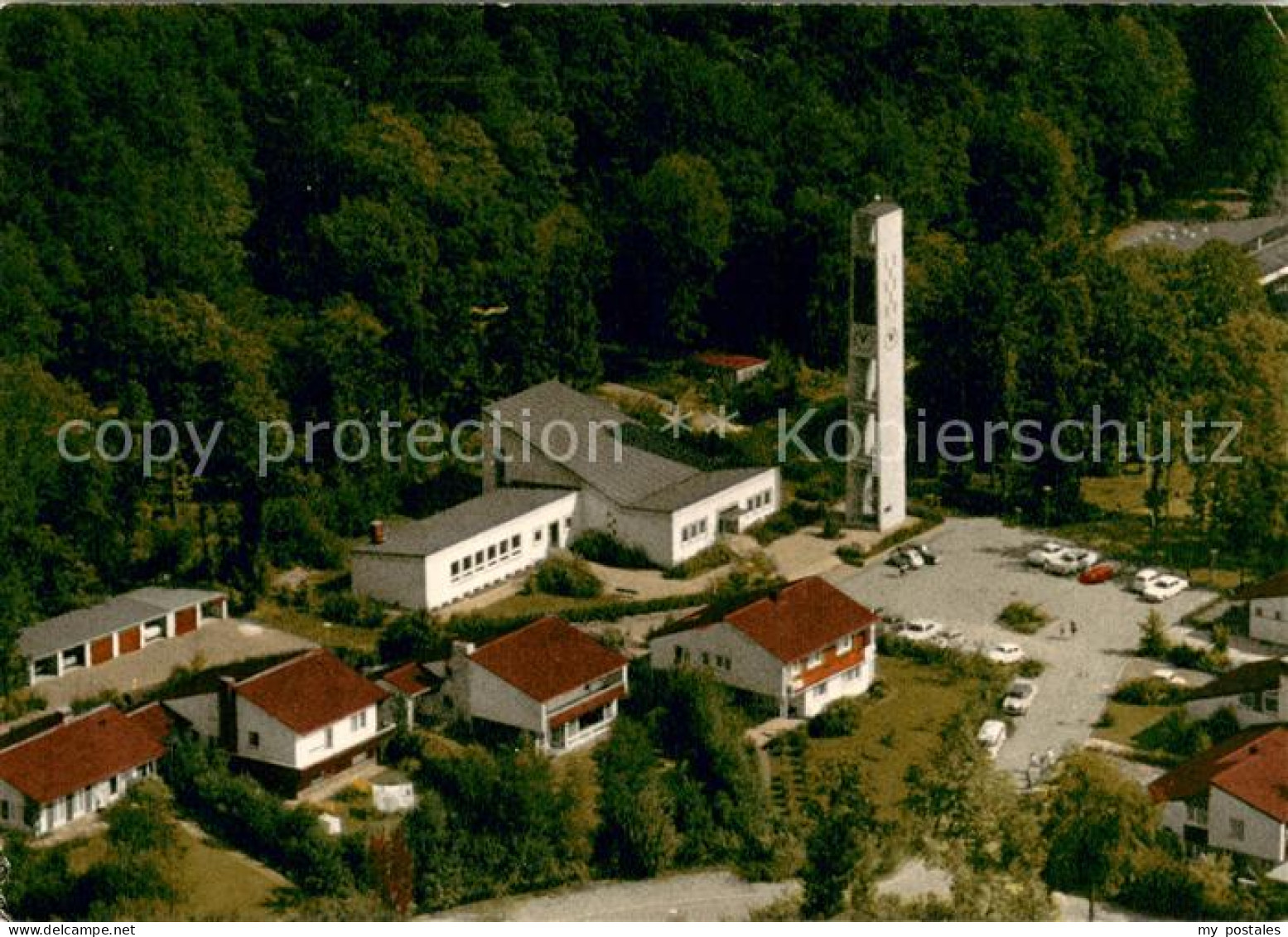 73723718 Gerlingen Wuerttemberg Ev Matthaeuskirche Waldsiedlung Fliegeraufnahme  - Other & Unclassified